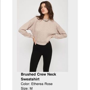 Like New - DYNAMITE - Nude Colour Brushed Crew Neck sweatshirt